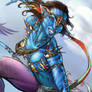 AVATAR comic art CLOSE-UP