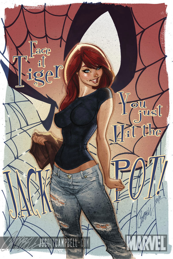 Mary Jane 'JACKPOT' print by J-Scott-Campbell on DeviantArt