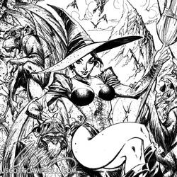Wicked Witch INKS detail