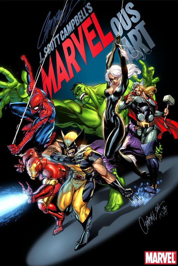 MARVELous Art of J. Scott Campbell by J-Scott-Campbell