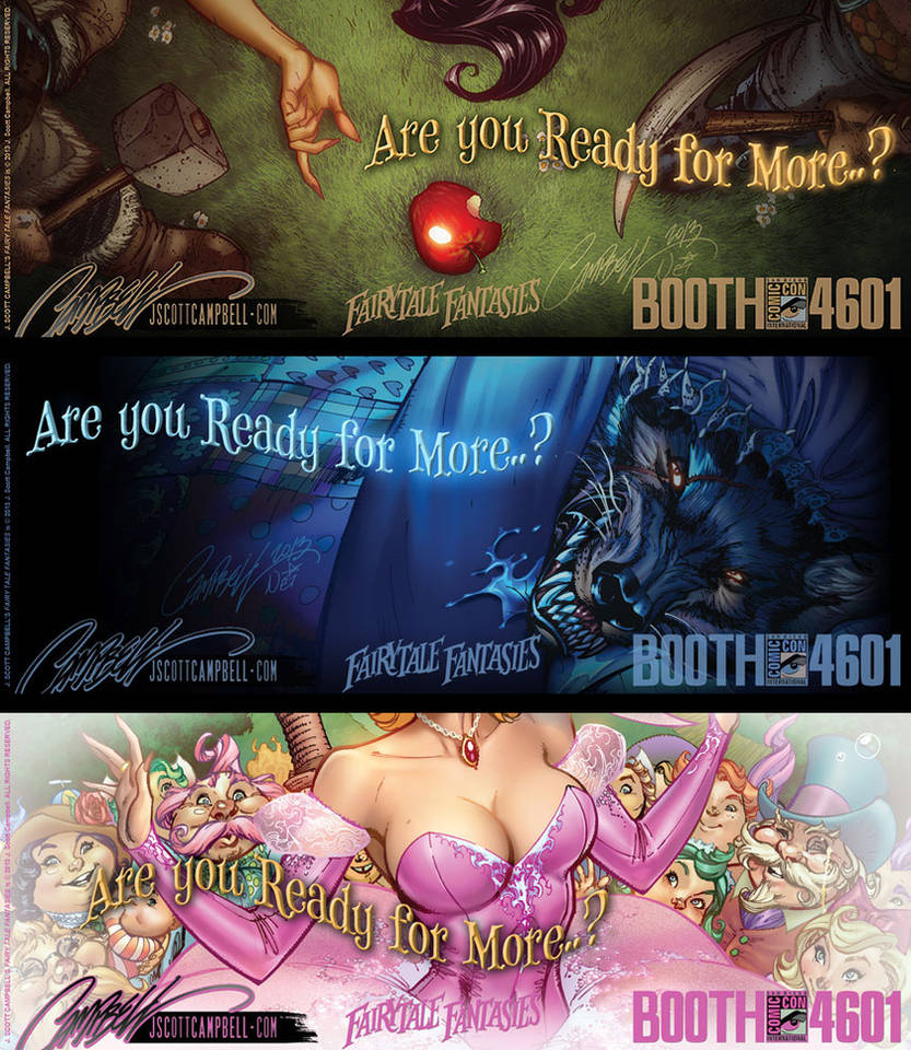 FairyTale Fantasies 2014 Teaser Set 1 by J-Scott-Campbell