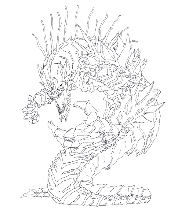 Color Line Monster Monster Line Art by anvton on DeviantArt