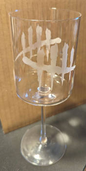 Dead by Daylight wine glass