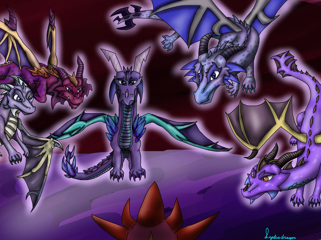 The purple dragons of the past