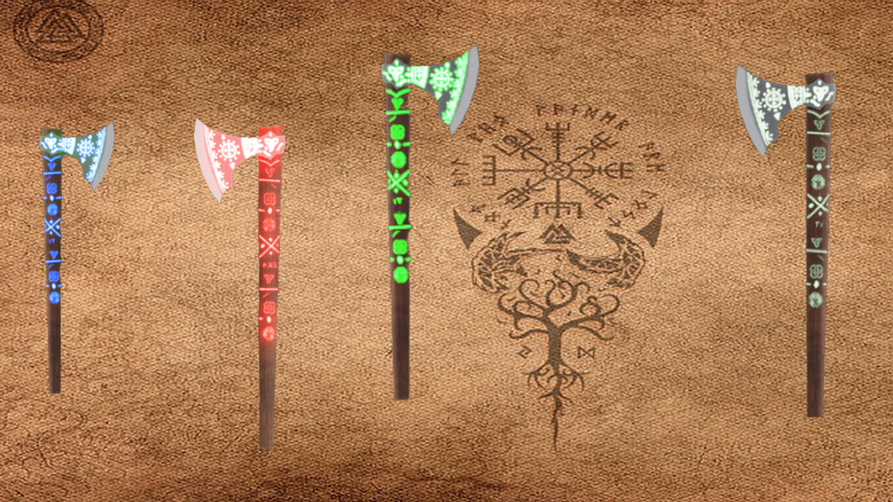Tomahawk Rune Viking Axe with Runes by ciolo12 on DeviantArt