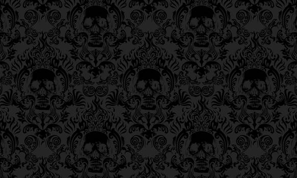 dark skull pattern background