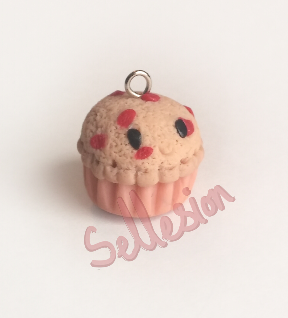 Strawberry Muffin Charm  **New Design**