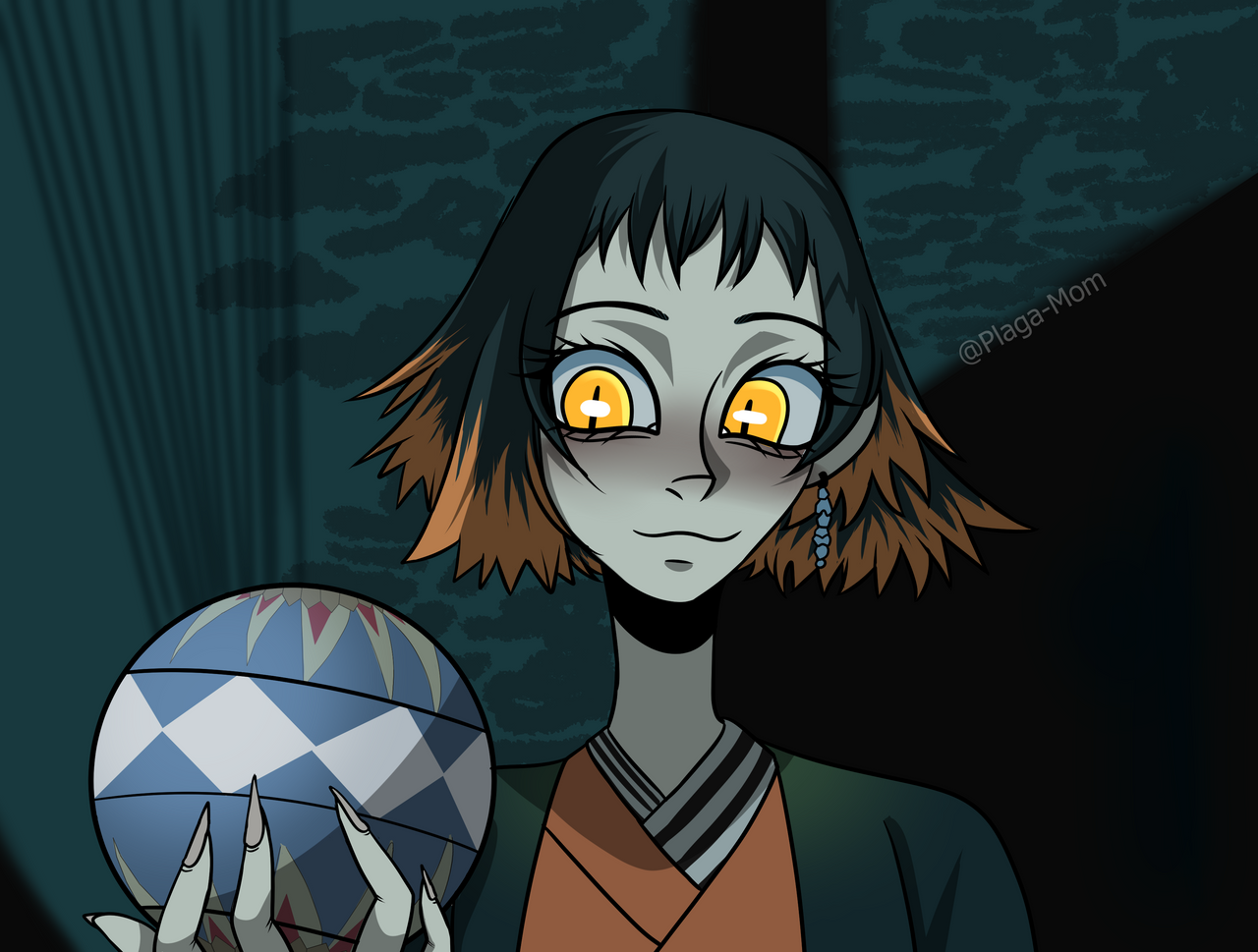 Susamaru Aftermath Susamaru - Demon Slayer Screenshot Redraw by Plaga-Mom on DeviantArt