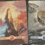 mtg altered full art mountain and island 