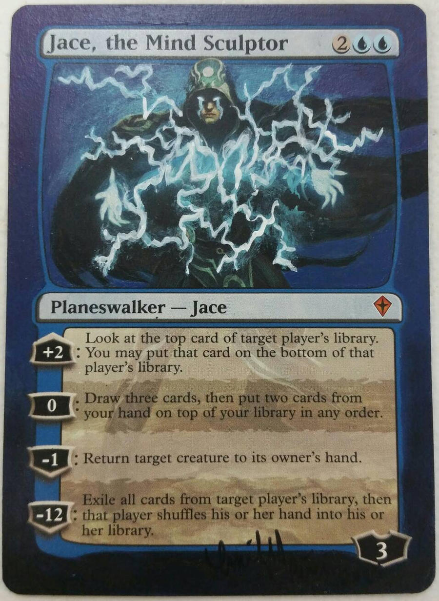 altered mtg Jace the mind sculptor