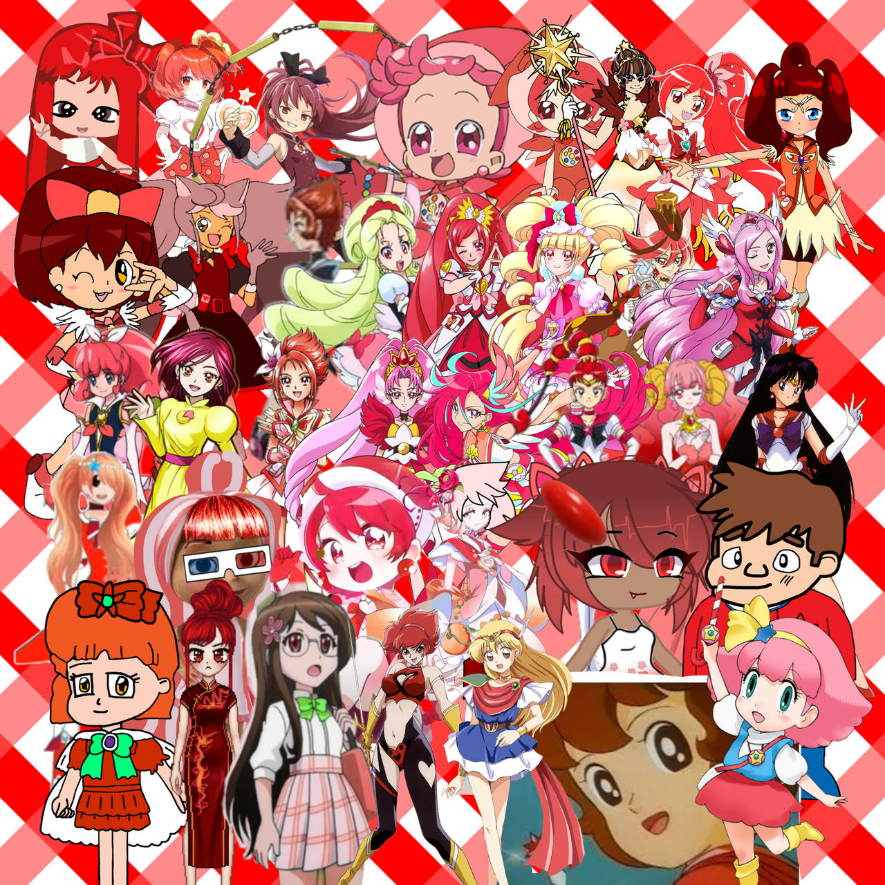 Red Magical Girls by StarshineSarahJones on DeviantArt
