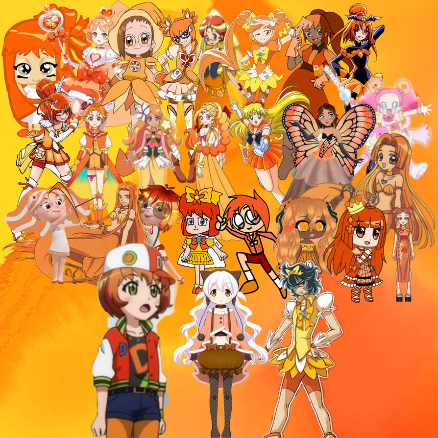 Orange Magical Girls by StarshineSarahJones on DeviantArt