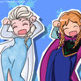 Anna and Elsa Caramelldansen