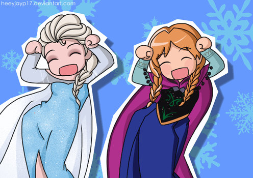 Anna and Elsa Caramelldansen