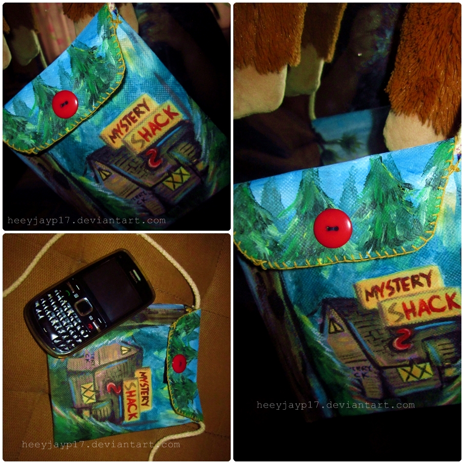 Hand-painted Gravity Falls Bag of some sort idk