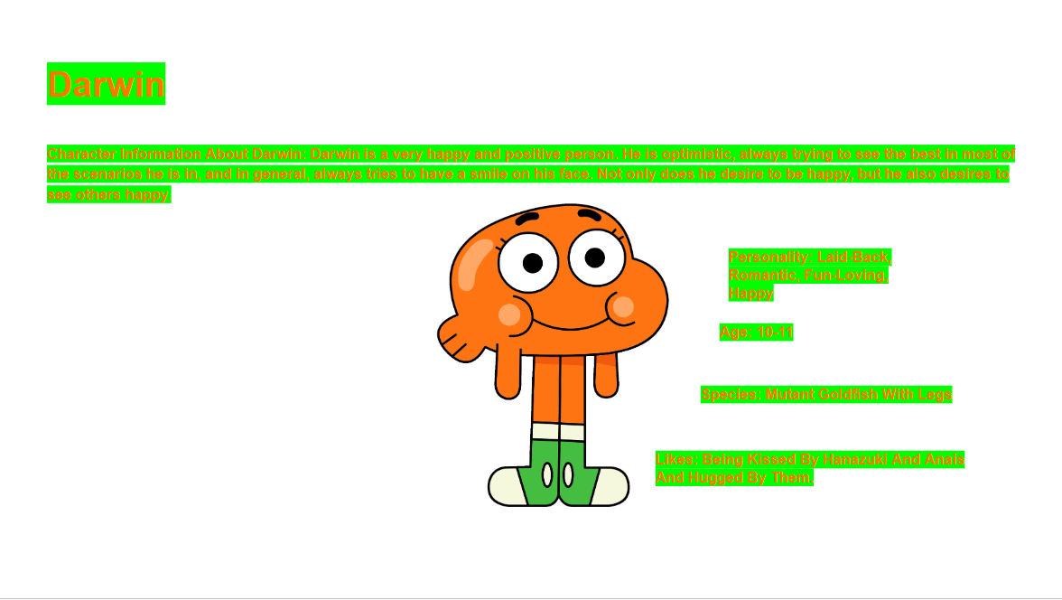 Darwin Cursor Darwin Character Information by RubyGillmanRocks on DeviantArt