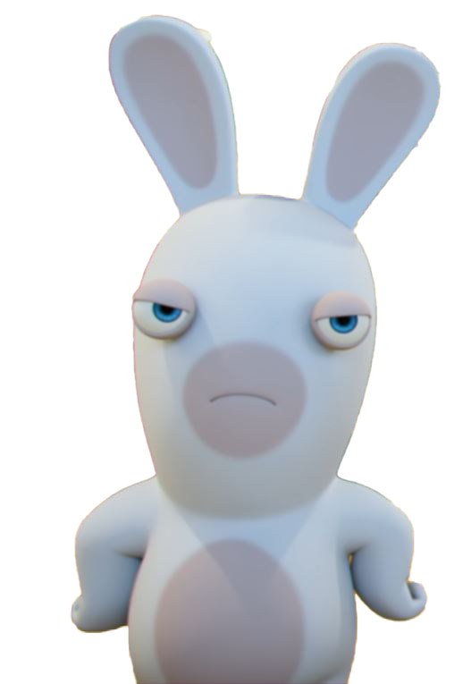 Rabbid Is Bored Face by RubyGillmanRocks on DeviantArt