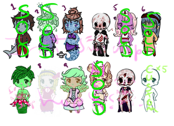 Random Batch Open (3/11 + 3/5 Customs) by Irris-adopt-shop