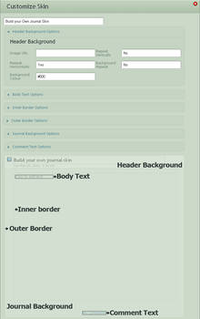 Build your own Journal skin