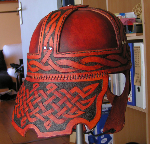 Leather Celtic Helmet 2