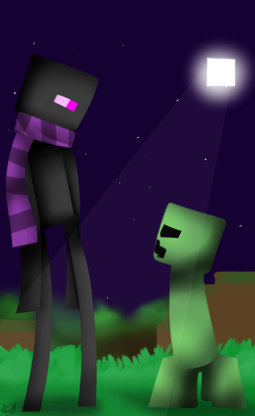 Minecraft fanart - Enderman by DevBurmak on DeviantArt