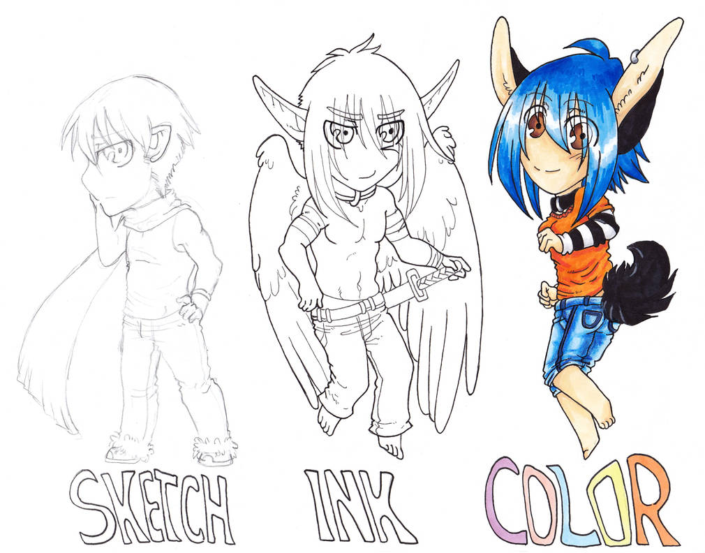 Commission Examples -Chibi- by vippy on DeviantArt