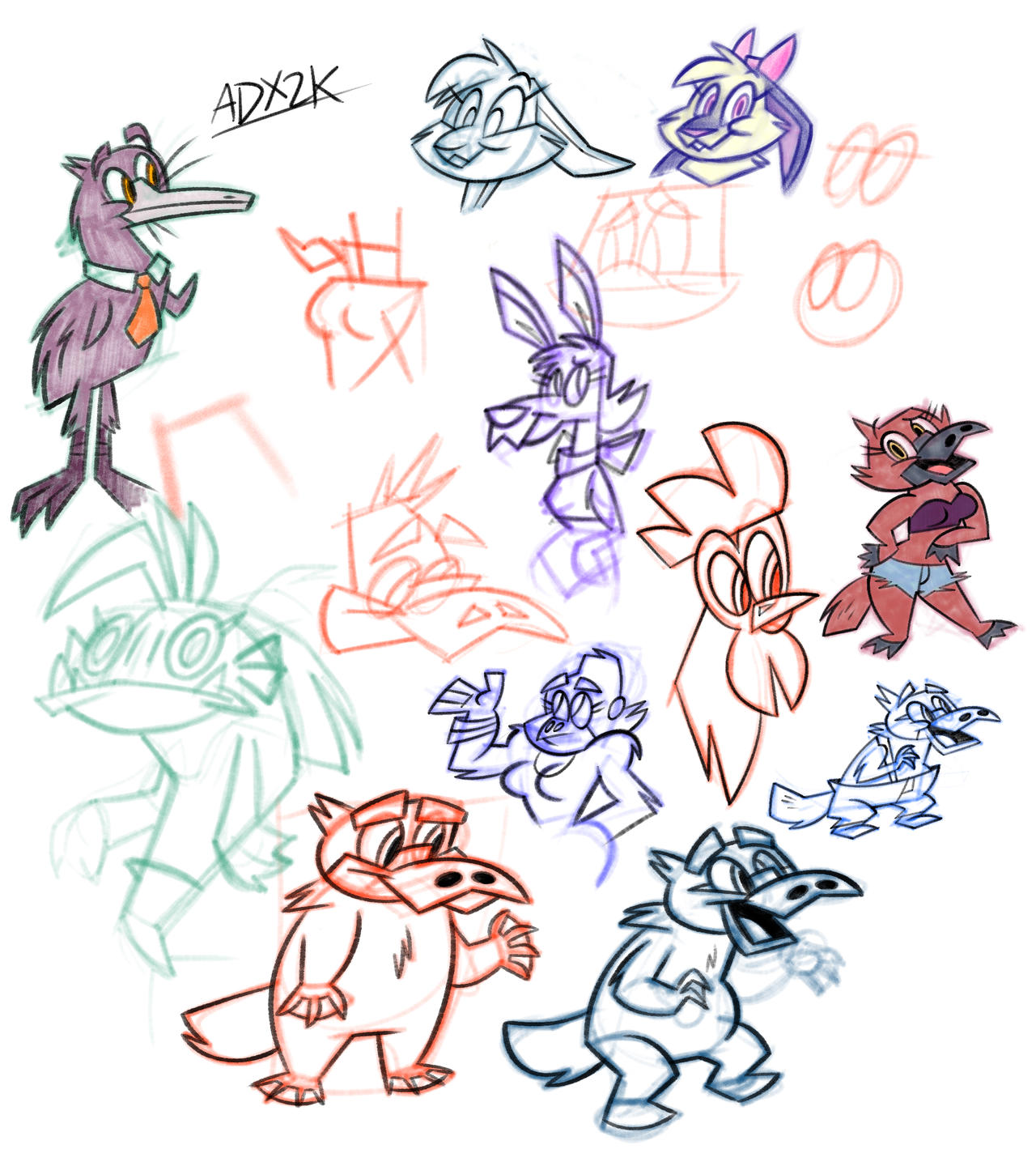 Latest Doodle Sheet by ArtDexo2000 on DeviantArt