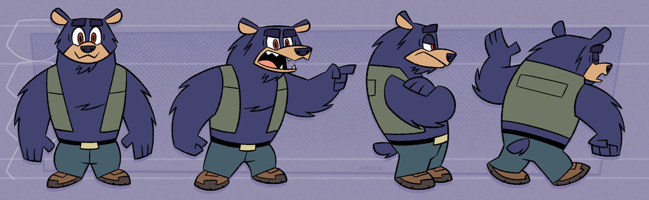 Bear Deviantart Rapper Bear Model Sheet by ArtDexo2000 on DeviantArt