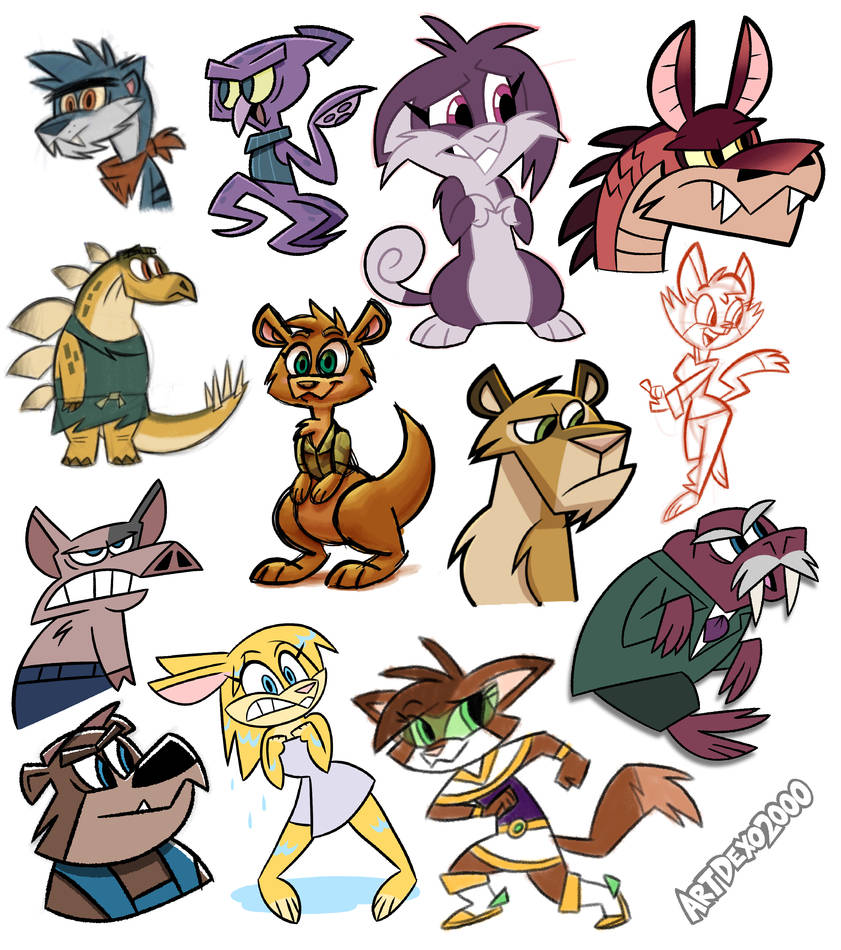Compiled Doodles by ArtDexo2000 on DeviantArt
