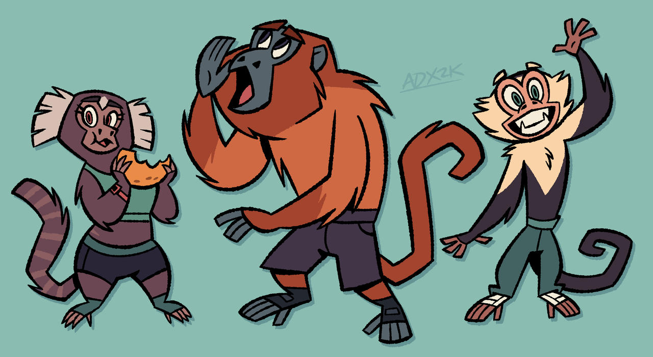 New World Monkeys by ArtDexo2000 on DeviantArt