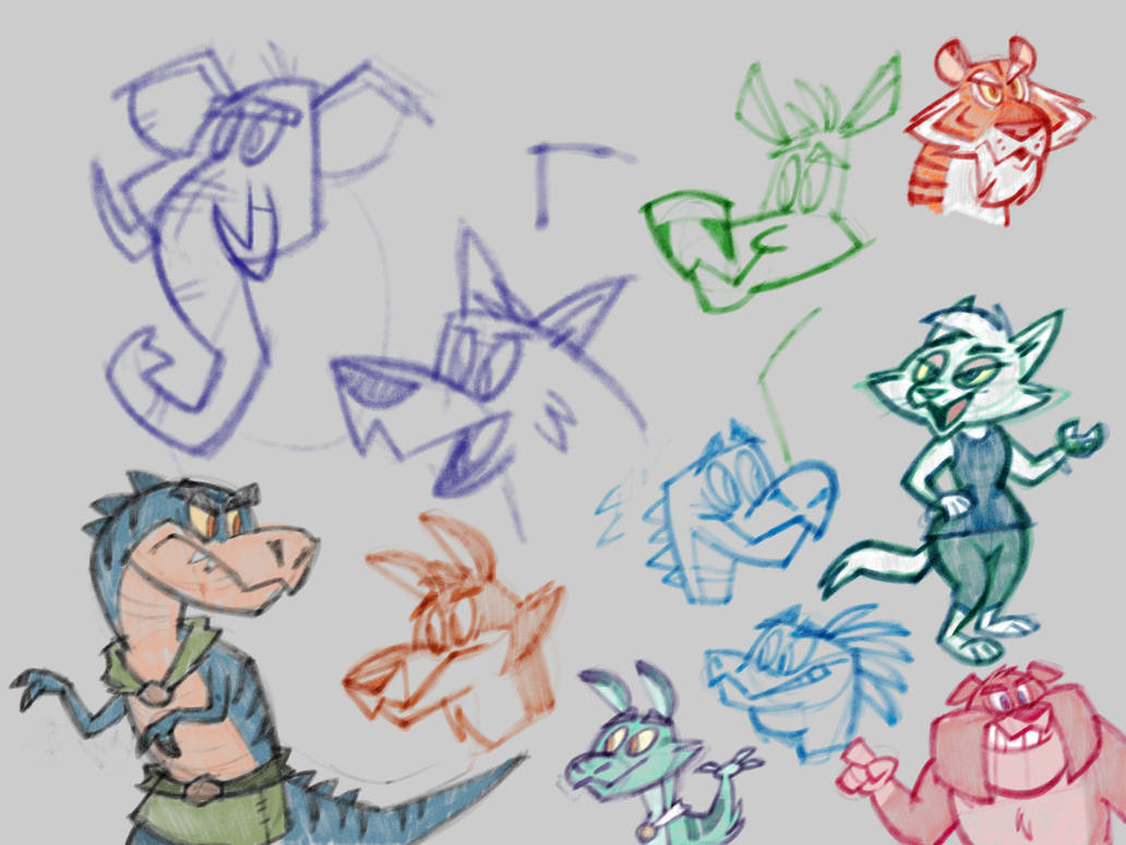 Digital Semi-Dry Marker Doodles by ArtDexo2000 on DeviantArt