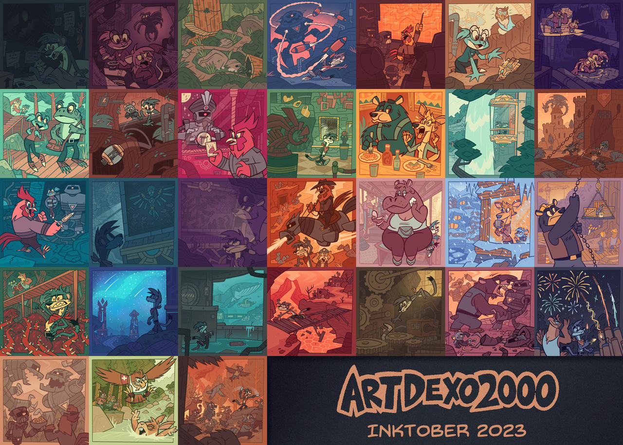 Inktober 2023 Complete! by ArtDexo2000 on DeviantArt