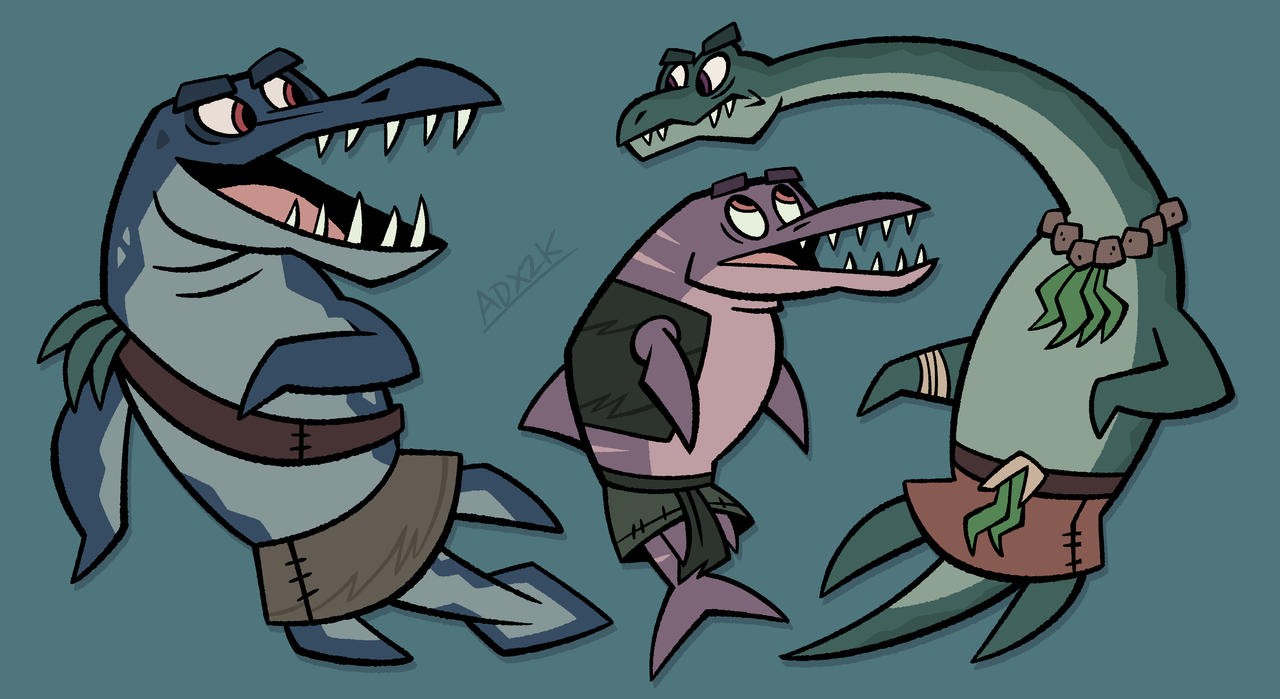 Prehistoric Marine Reptiles by ArtDexo2000 on DeviantArt