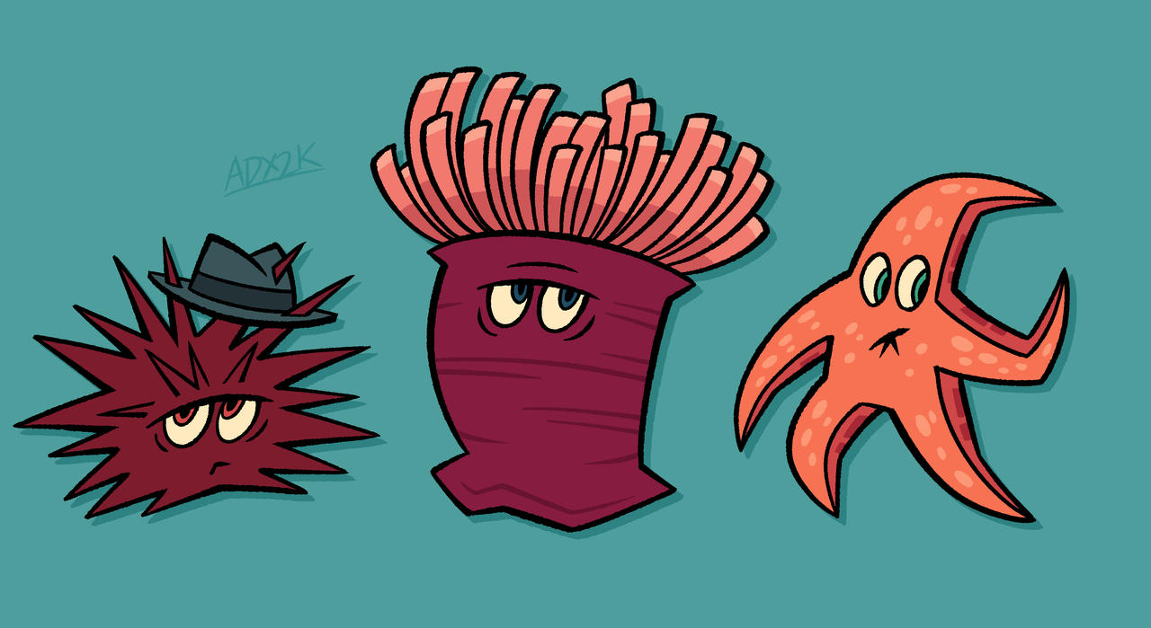 Marine Invertebrates by ArtDexo2000 on DeviantArt