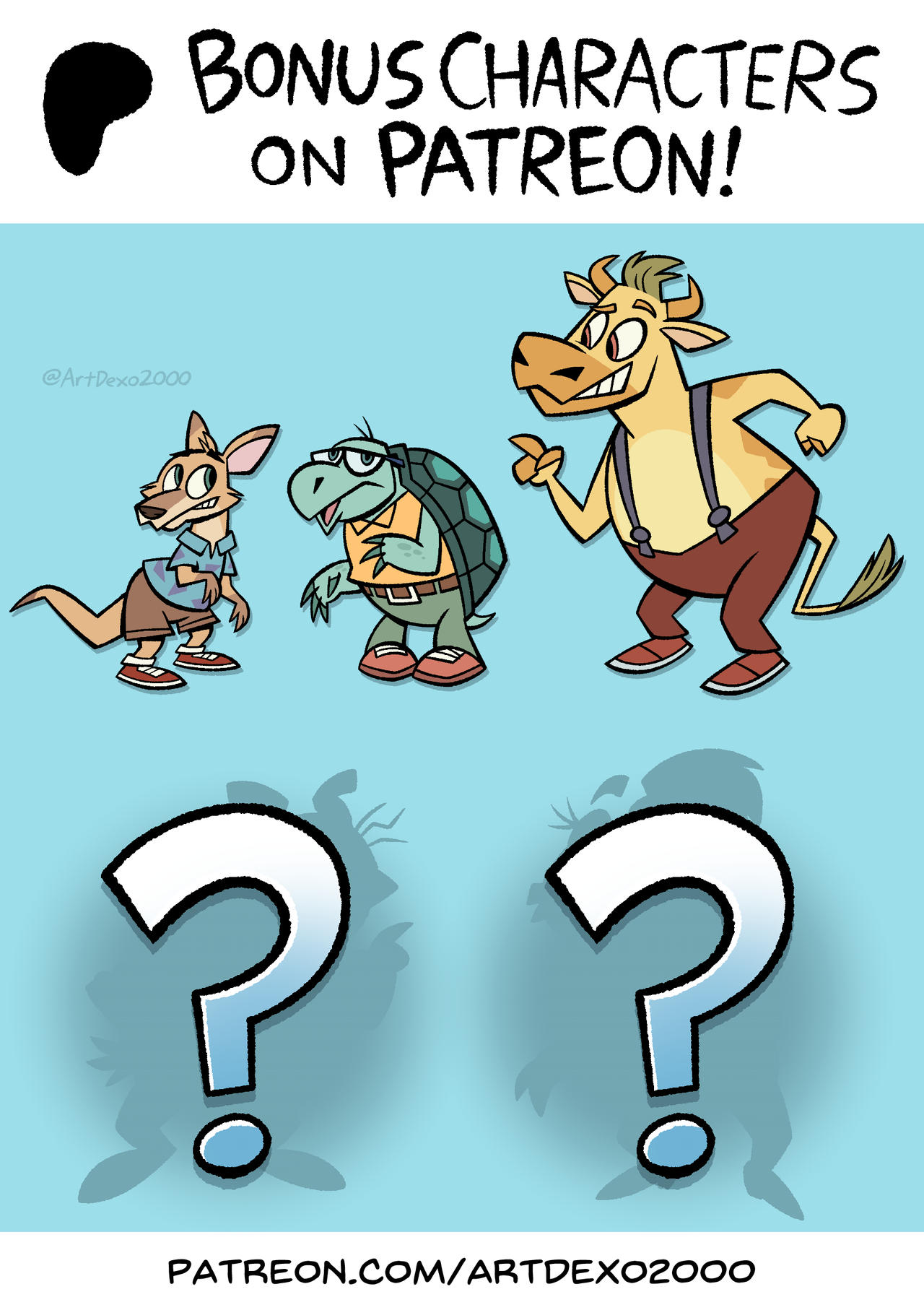 Back on Patreon! Bonus Characters! by ArtDexo2000 on DeviantArt