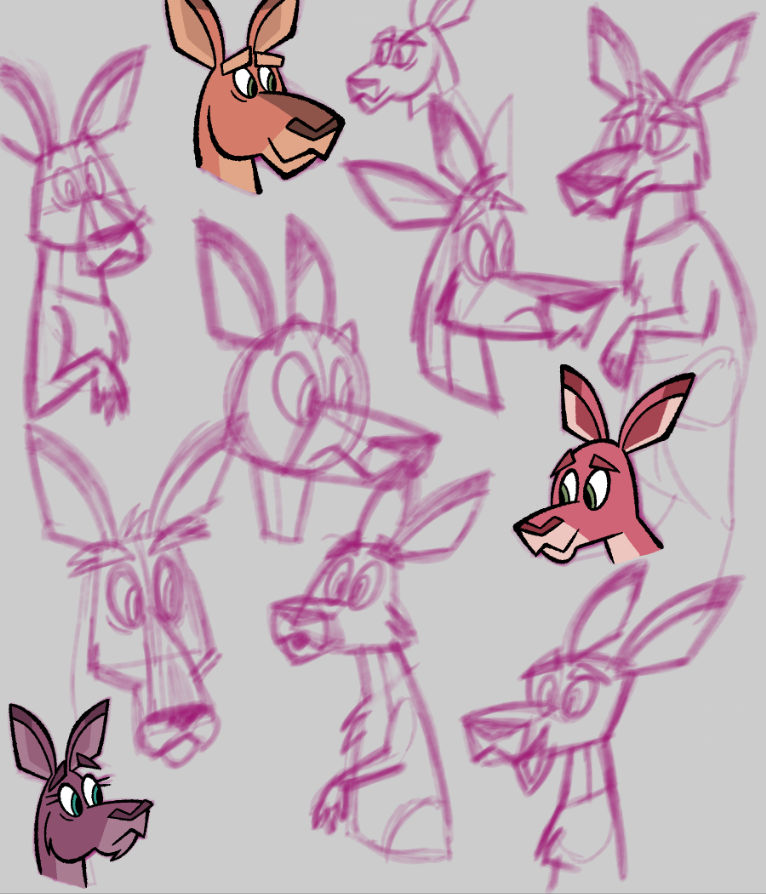 Kangaroo Variations by ArtDexo2000 on DeviantArt