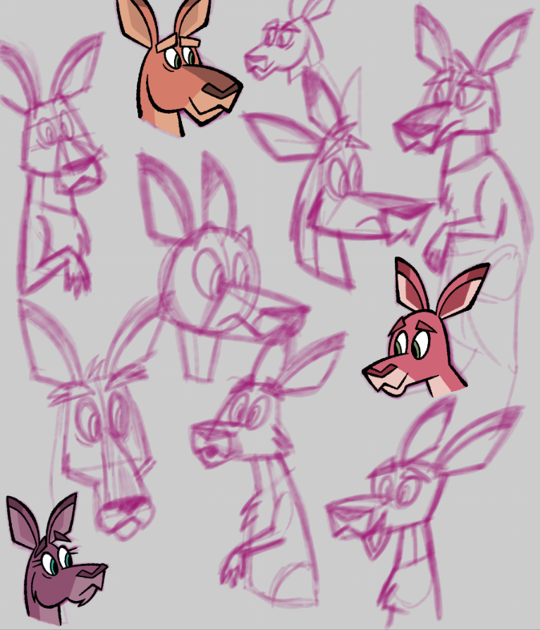 Kangaroo Variations by ArtDexo2000 on DeviantArt
