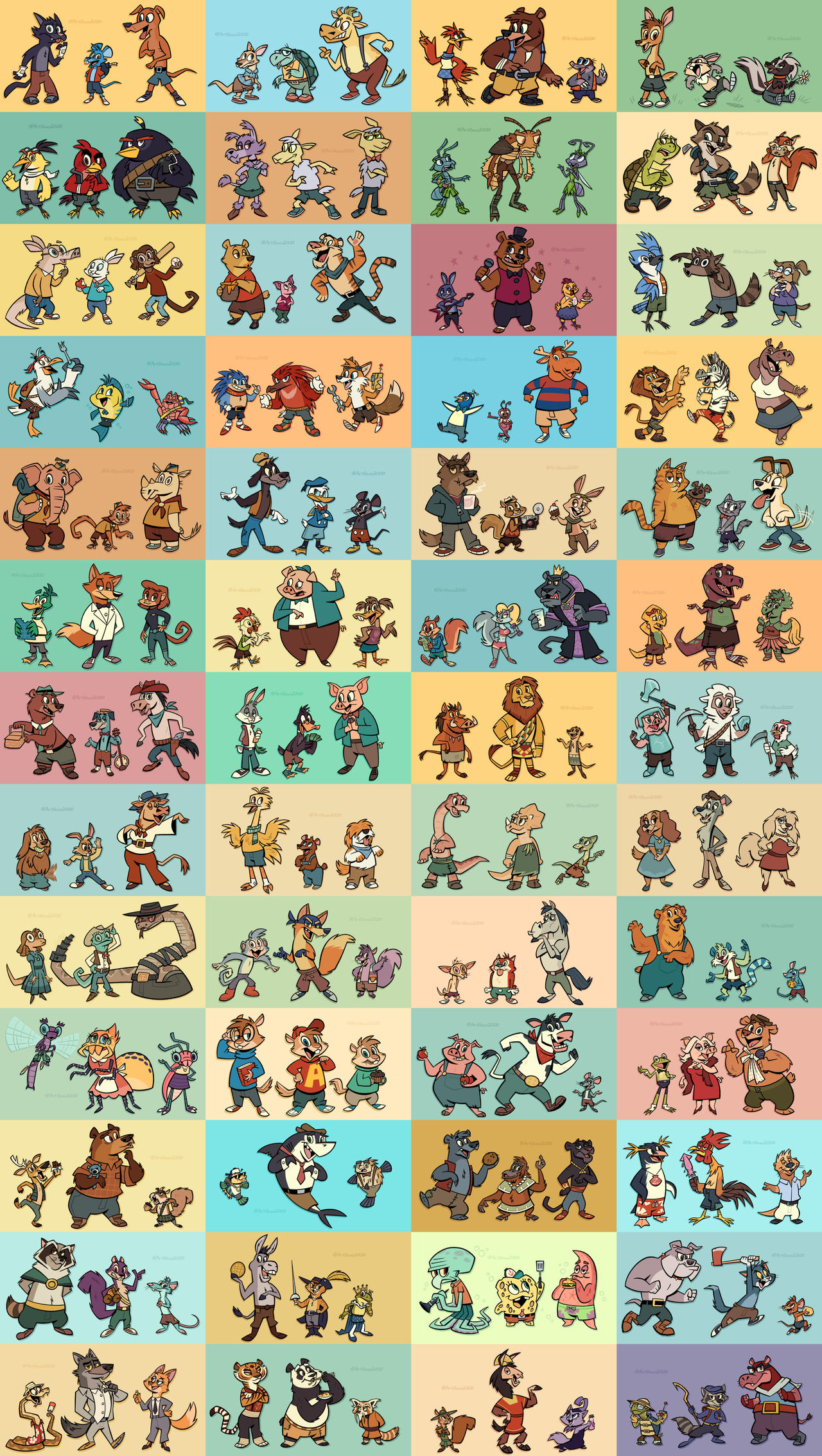 Animal Character Redesigns 2024 by ArtDexo2000 on DeviantArt
