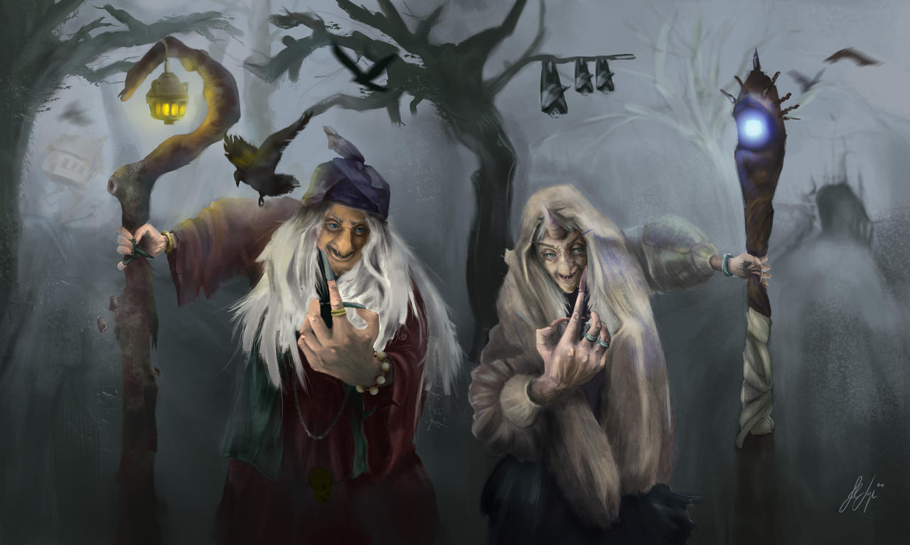 Baba Yaga And Baba Roga by YokiTerzioski on DeviantArt