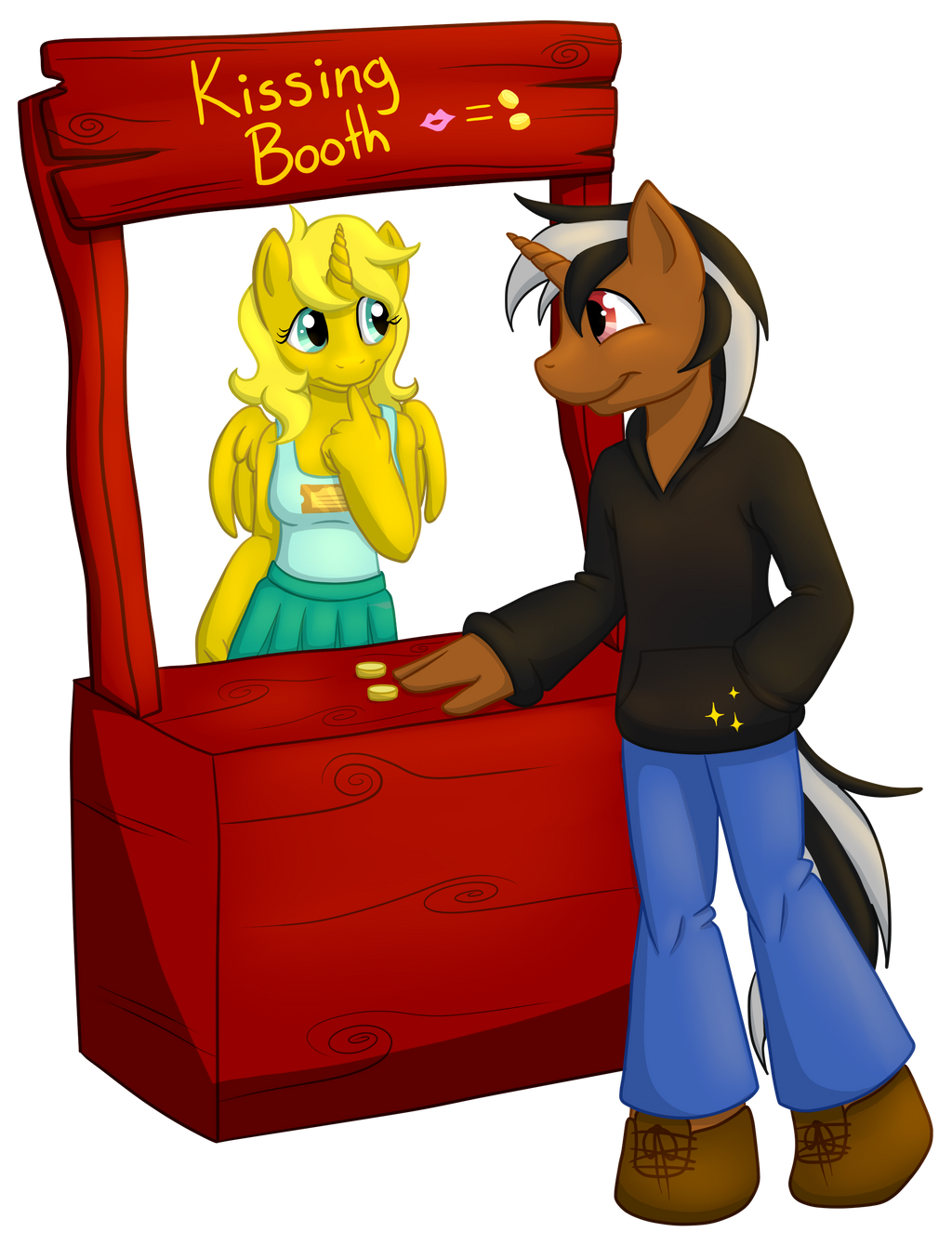 Commission: Kissing Booth