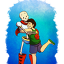 Commission: Papyrus Hugs