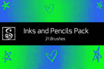 Shrineheart's Ink and Pencils Pack - 31 Brushes by Shrineheart