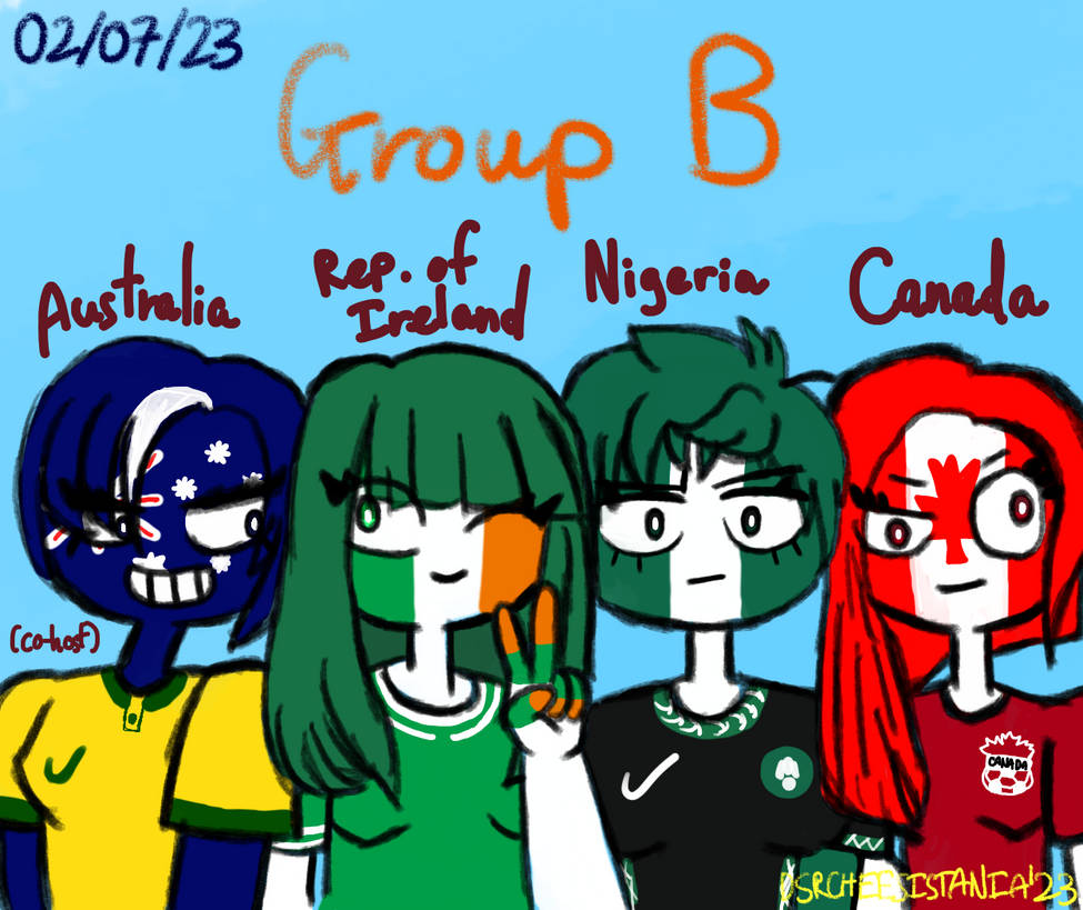 FIFA WWC 2025 as Countryhumans Group B by CheeseBallAnimations on