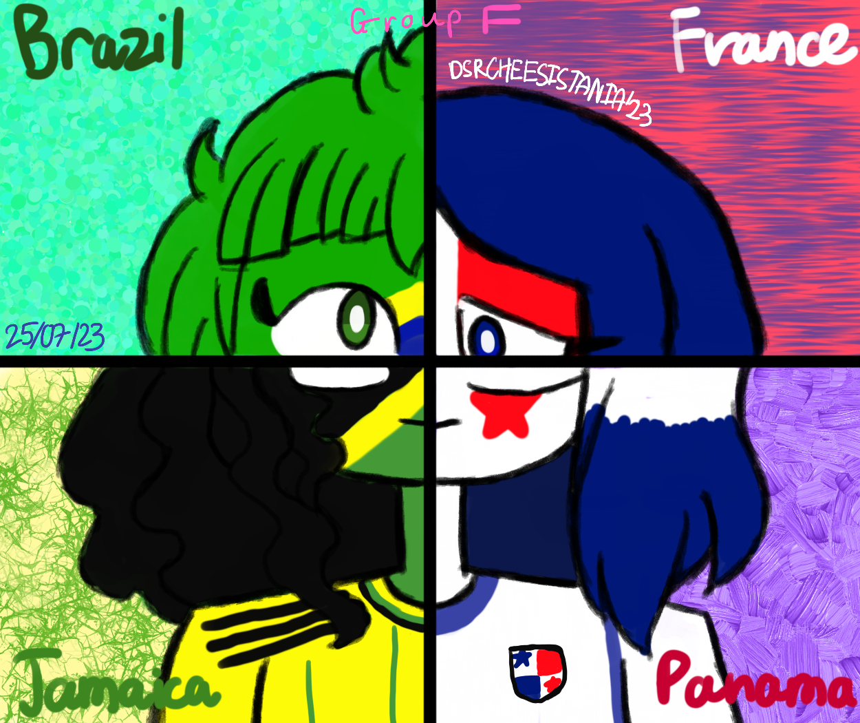 FIFA WWC 2023 as Countryhumans - Group F by CheeseBallAnimations on  DeviantArt