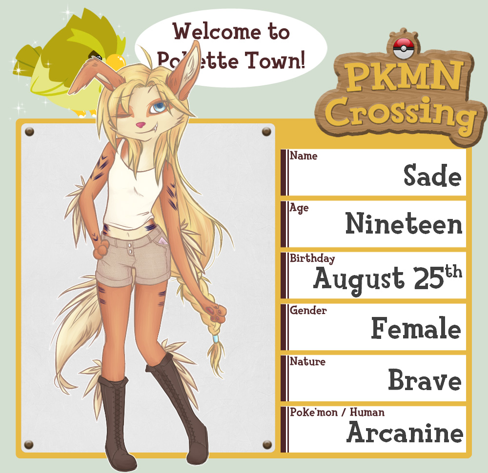 PKMN-Crossing Application :: Sade (UPDATE)