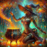 Autumn Cyber steampunk witch 2