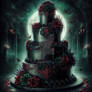 Gothic Dark Wedding Cake 2