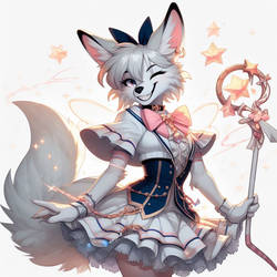 Magical fox girl