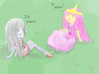 Marceline and Bubblegum