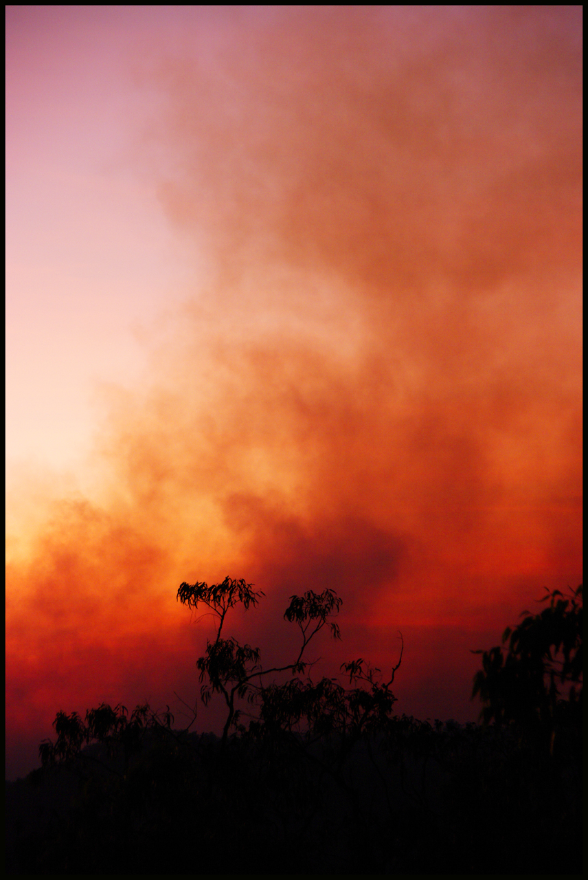 smoke at dawn